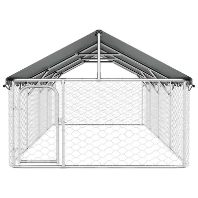 vidaXL niche pour chiens Acier