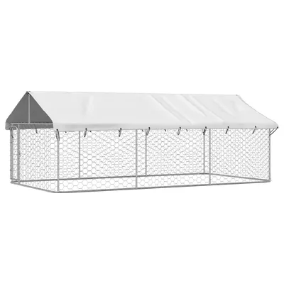 vidaXL niche pour chiens Acier