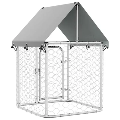 vidaXL chenil Acier