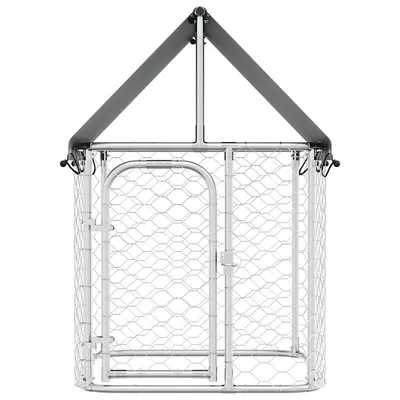 vidaXL chenil Acier