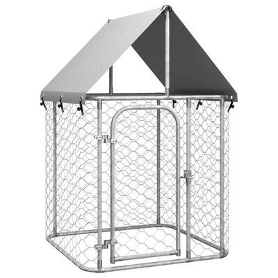 vidaXL chenil Acier
