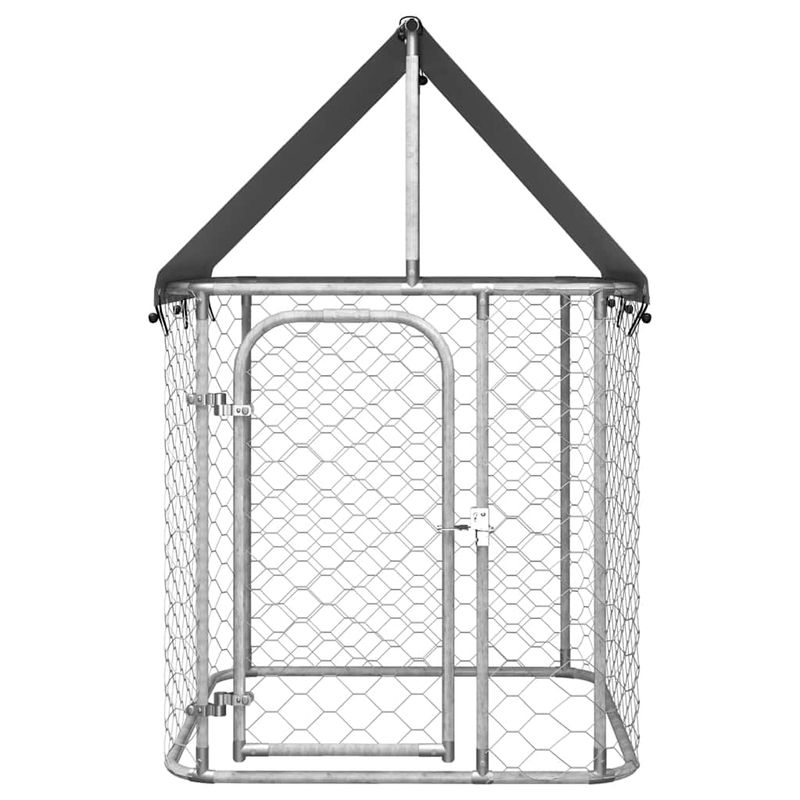 vidaXL chenil Acier