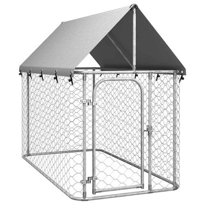 vidaXL niche pour chiens Acier