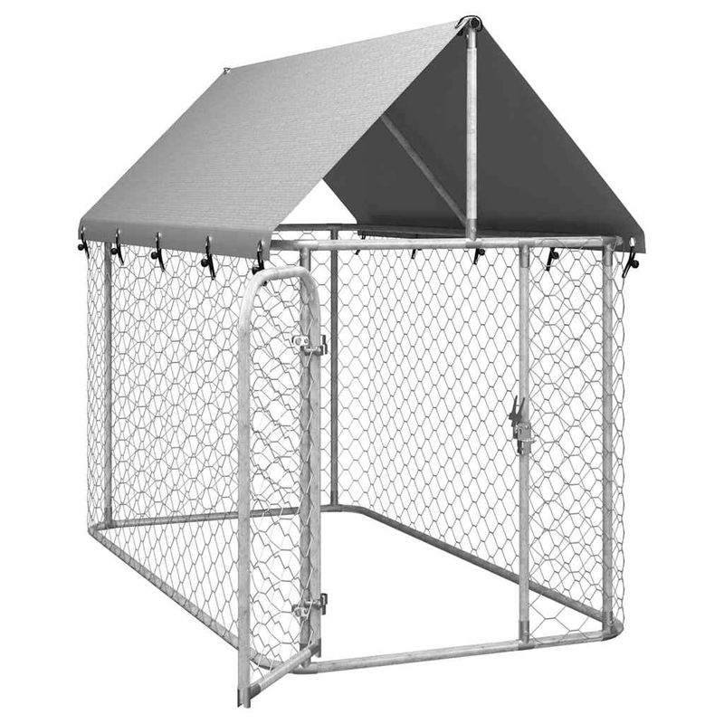 vidaXL chenil Acier