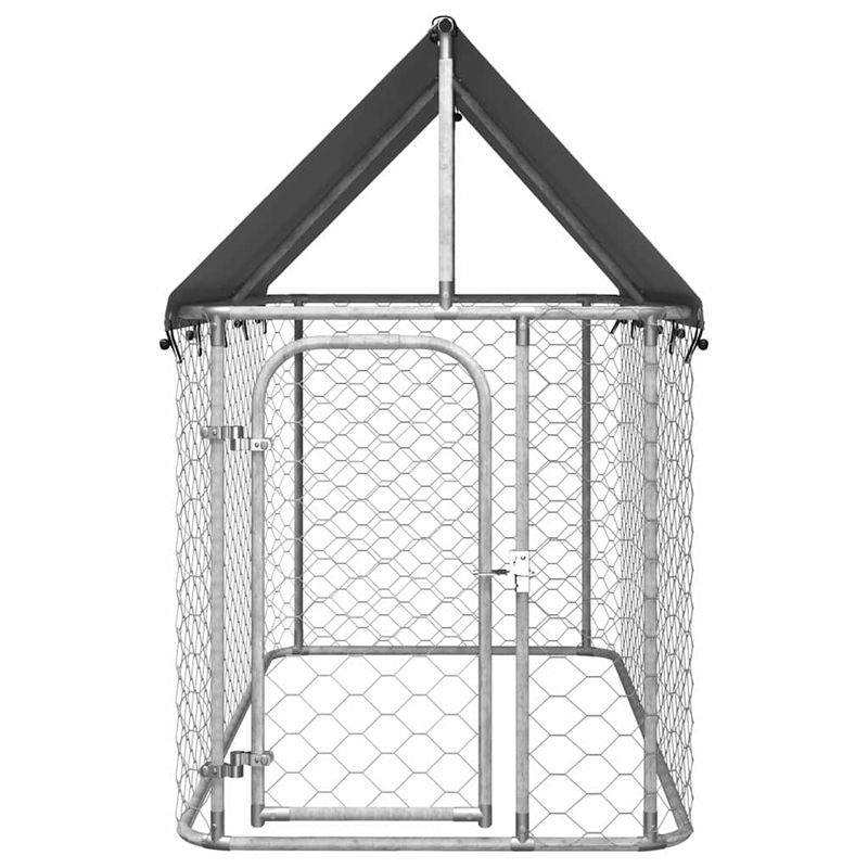 vidaXL chenil Acier