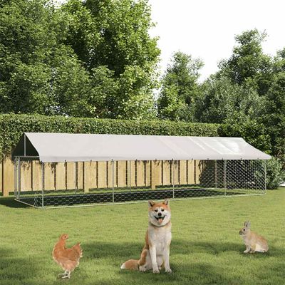 vidaXL niche pour chiens Acier