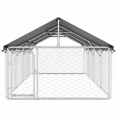 vidaXL niche pour chiens Acier