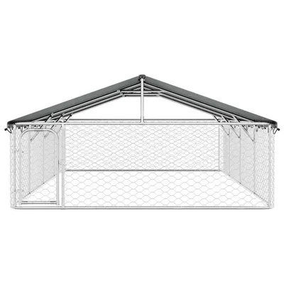 vidaXL niche pour chiens Acier