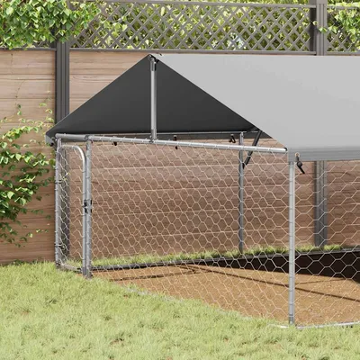 vidaXL niche pour chiens Acier