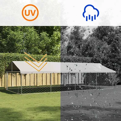 vidaXL niche pour chiens Acier