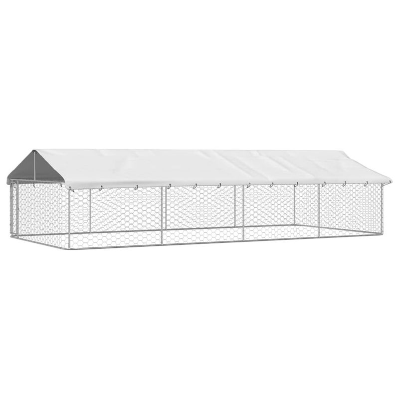 vidaXL niche pour chiens Acier