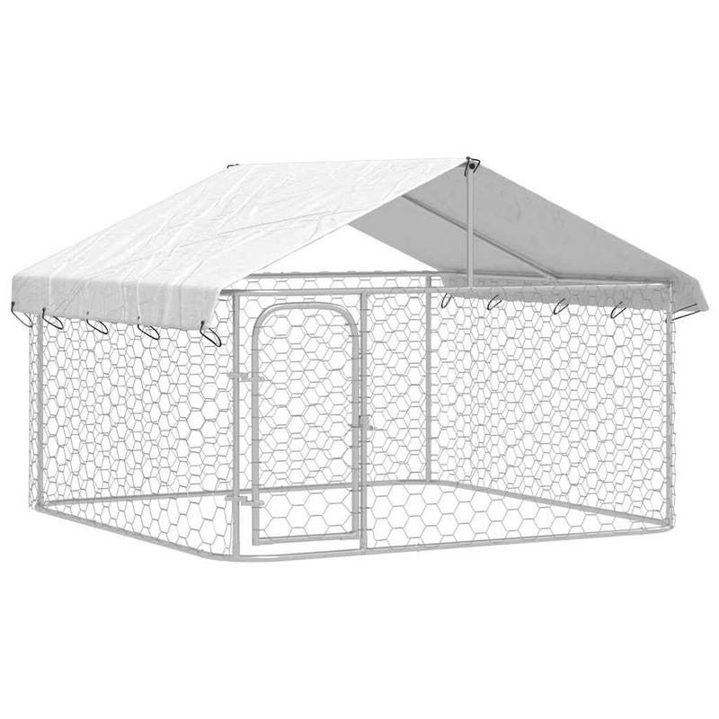 vidaXL niche pour chiens Acier
