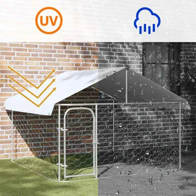 vidaXL niche pour chiens Acier