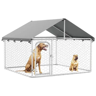 vidaXL niche pour chiens Acier