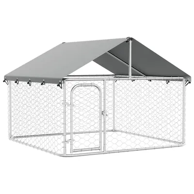 vidaXL niche pour chiens Acier