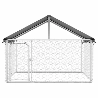 vidaXL niche pour chiens Acier