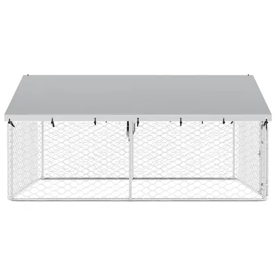vidaXL niche pour chiens Acier