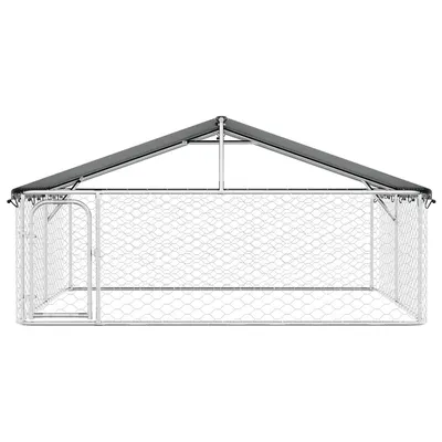 vidaXL niche pour chiens Acier