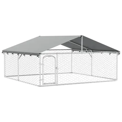 vidaXL niche pour chiens Acier