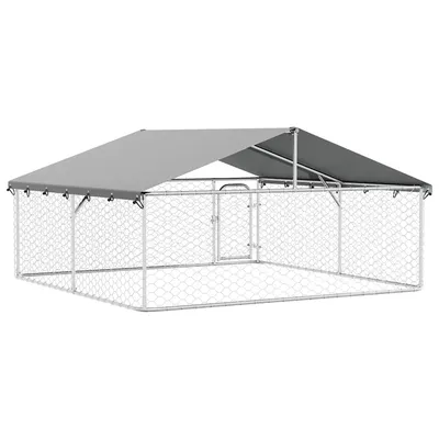 vidaXL niche pour chiens Acier