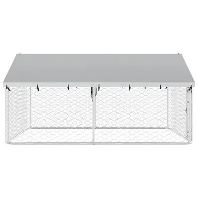 vidaXL niche pour chiens Acier