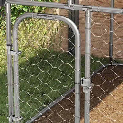 vidaXL niche pour chiens Acier