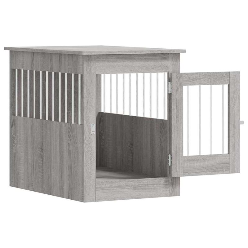 vidaXL meuble de cage pour chiens Bois d'ingénierie
