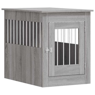 vidaXL meuble de cage pour chiens Bois d'ingénierie