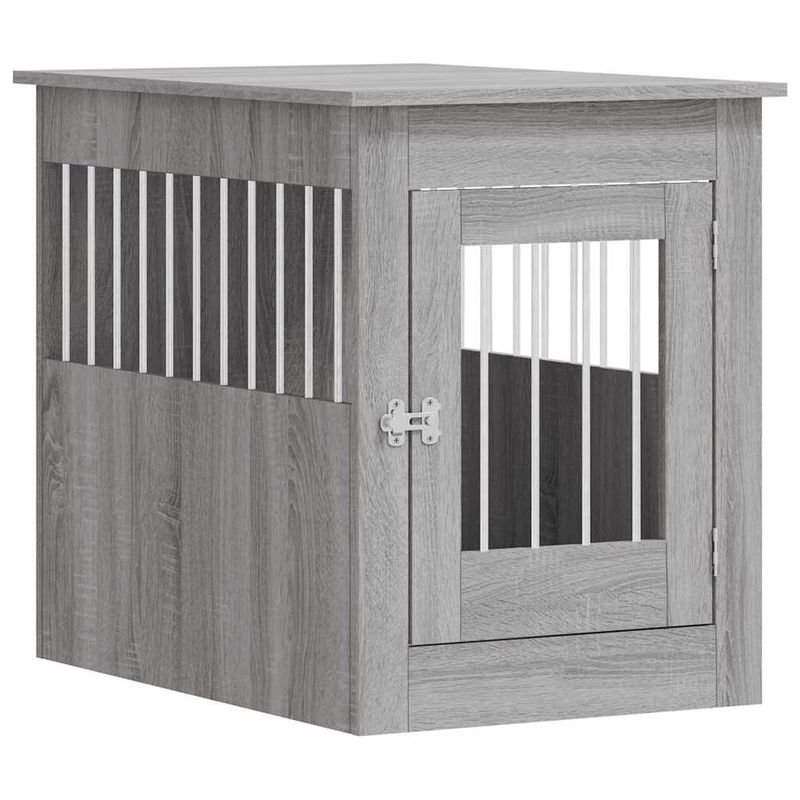 vidaXL meuble de cage pour chiens Bois d'ingénierie
