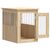 vidaXL meuble de cage pour chiens Bois d'ingénierie