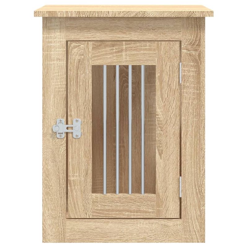 vidaXL meuble de cage pour chiens Bois d'ingénierie