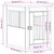 vidaXL meuble de cage pour chiens Bois d'ingénierie vidaXL meuble de cage pour chiens Bois d'ingénierie