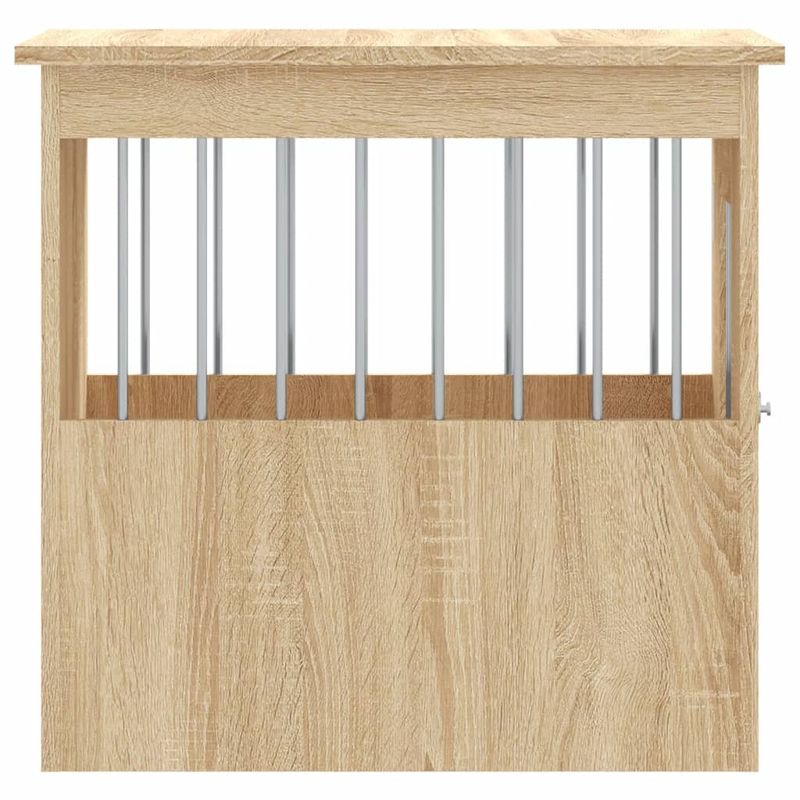 vidaXL meuble de cage pour chiens Bois d'ingénierie