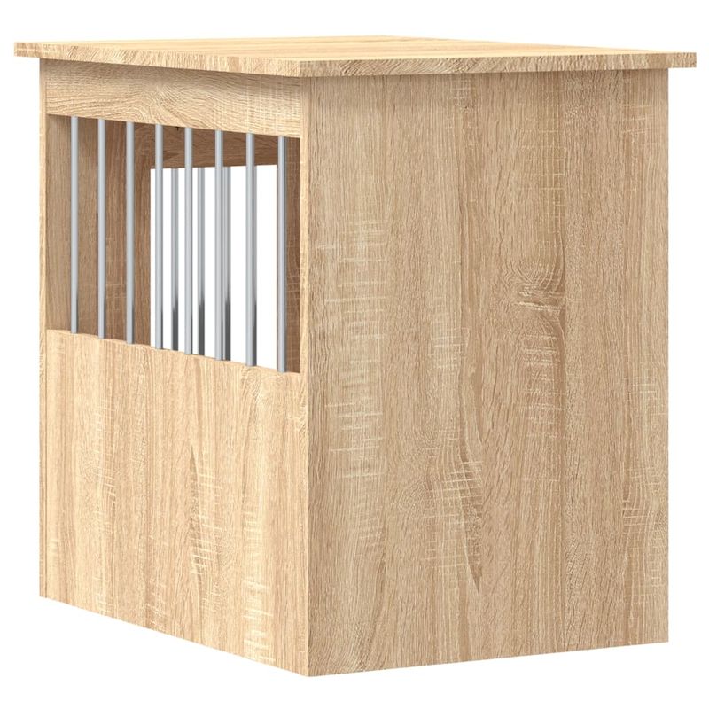 vidaXL meuble de cage pour chiens Bois d'ingénierie