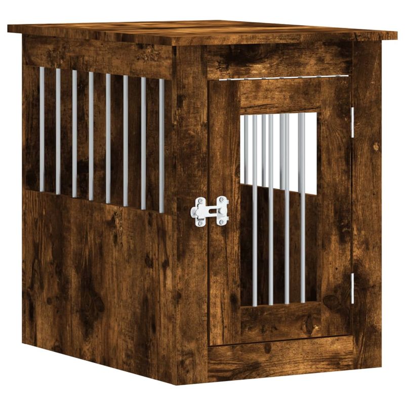 vidaXL meuble de cage pour chiens Bois d'ingénierie