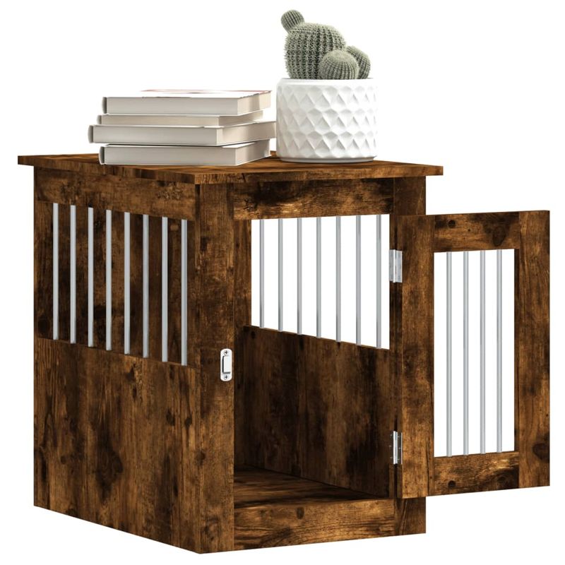 vidaXL meuble de cage pour chiens Bois d'ingénierie