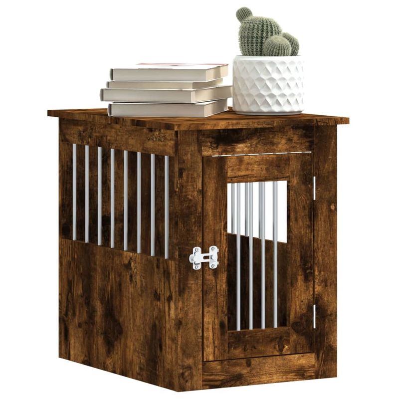 vidaXL meuble de cage pour chiens Bois d'ingénierie
