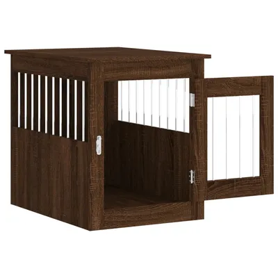 vidaXL meuble de cage pour chiens Bois d'ingénierie