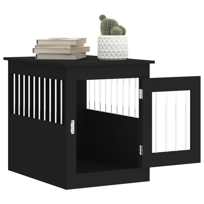 vidaXL meuble de cage pour chiens Bois d'ingénierie