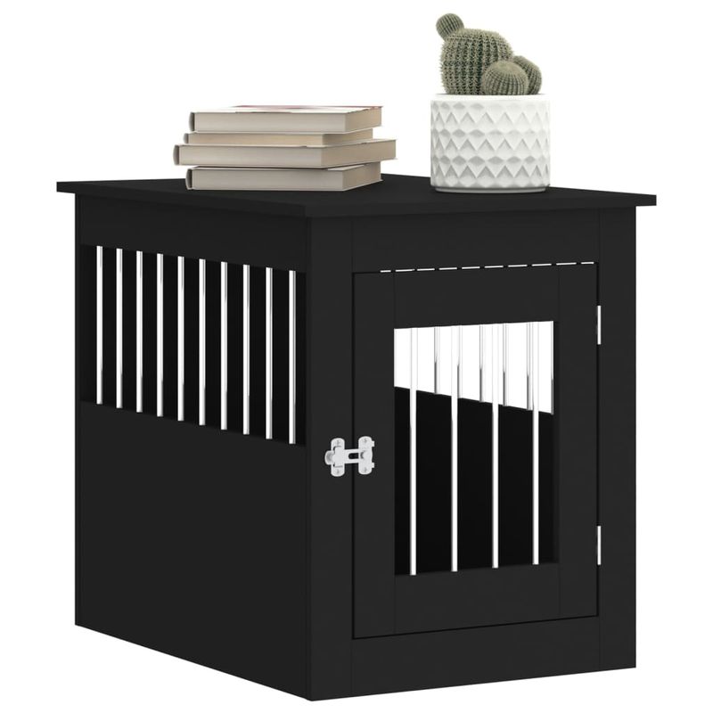 vidaXL meuble de cage pour chiens Bois d'ingénierie