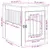 vidaXL meuble de cage pour chiens Bois d'ingénierie