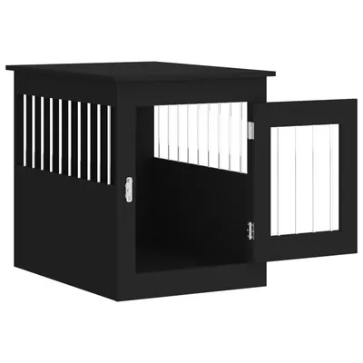 vidaXL meuble de cage pour chiens Bois d'ingénierie