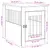 vidaXL meuble de cage pour chiens Bois d'ingénierie