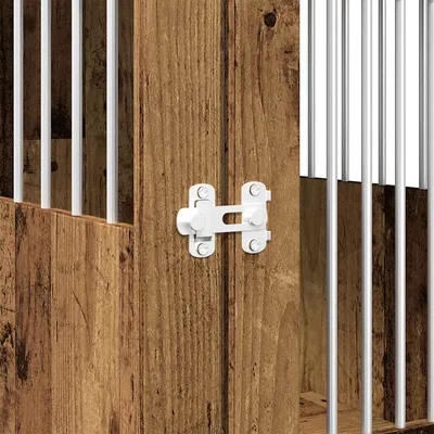 vidaXL meuble de cage pour chiens Bois d'ingénierie