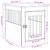 vidaXL meuble de cage pour chiens Bois d'ingénierie