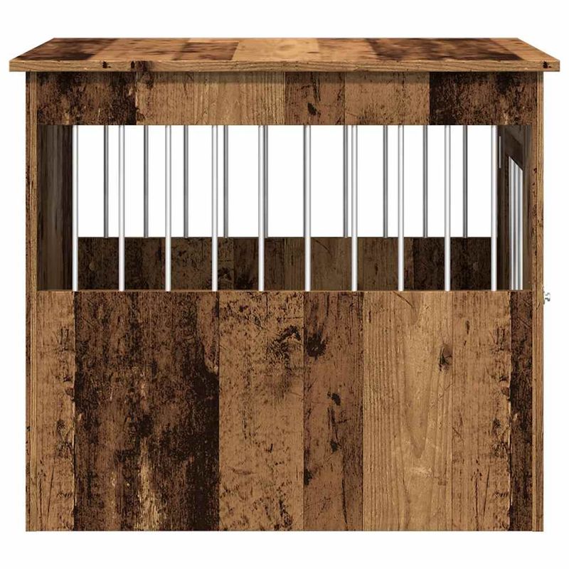 vidaXL meuble de cage pour chiens Bois d'ingénierie