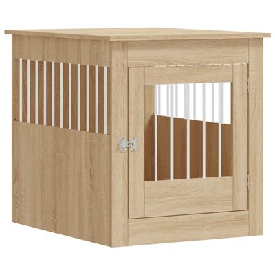 vidaXL meuble de cage pour chiens Bois d'ingénierie