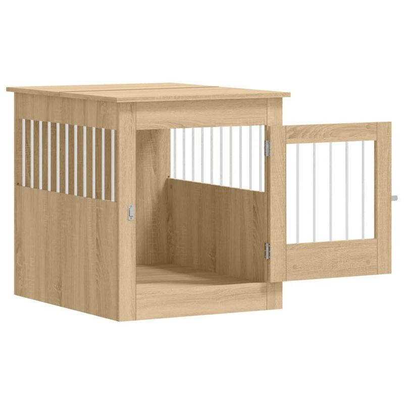 vidaXL meuble de cage pour chiens Bois d'ingénierie