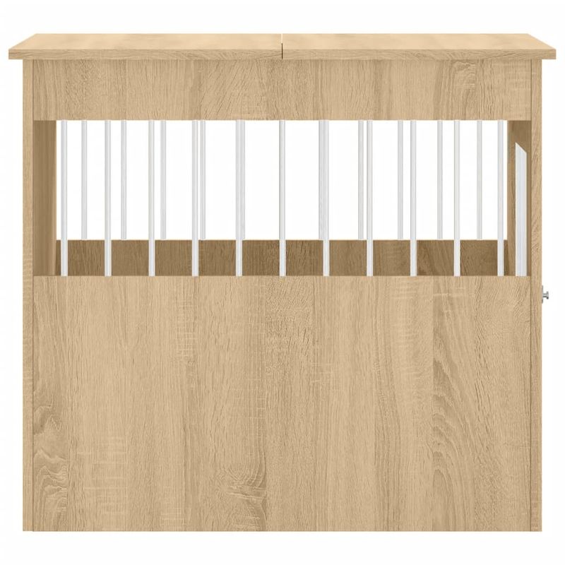 vidaXL meuble de cage pour chiens Bois d'ingénierie