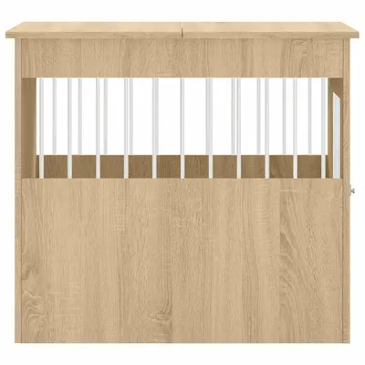 vidaXL meuble de cage pour chiens Bois d'ingénierie